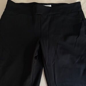Charter Club Women's Classic Black Straight Leg Pants size 14 Cambridge Slim